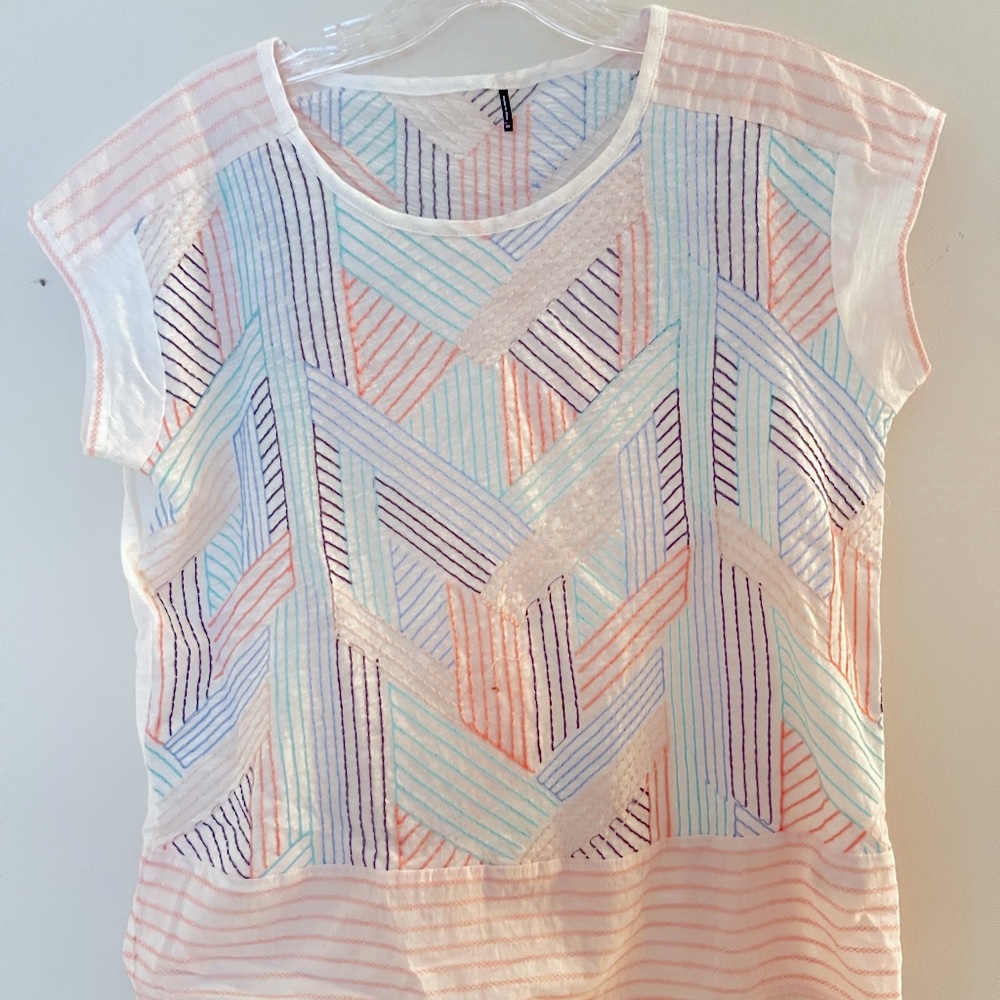 Cute crocheted anthropology blouse